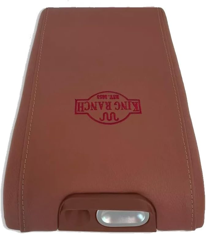 Auto Seat Replacement, Compatible with 2009-2012 Ford F150 King Ranch Genuine Leather Center Console Lid Cover (2009-2012 King Ranch)